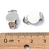 Tarnish Resistant 304 Stainless Steel Clip-on Earring Findings STAS-Q318-05P-3