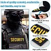 Security Personnel Polyester Embroidered Appliques PATC-WH0017-10B-02-3