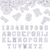 36Pcs 2 Sets 2 Styles Letter A~Z & Number 0~9 Polyester Embroidery Sew On Patches Sets PATC-TA0001-55F-1
