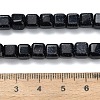 Synthetic Blue Goldstone Beads Strands G-L642-C01-6x6mm-5