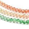 Transparent Painted Glass Beads Strands DGLA-A034-T4mm-A04-4