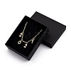 Brass Micro Pave Clear Cubic Zirconia Pendant Necklaces NJEW-JN03021-5