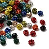 10Colors Rhinestone Clay Pave Beads RB-WH0005-013A-1