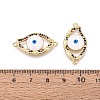 Brass Micro Pave Colorful Cubic Zirconia Connector Charms KK-N287-41G-3