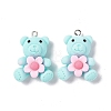 Opaque Resin Pendants X-RESI-G046-03P-2