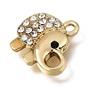 UV Plating Alloy Crystal Rhinestone Pendants RB-CBAD37D-02G-2