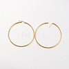 Ion Plating(IP) 304 Stainless Steel Hoop Earrings LS-EJEW-N0016-11G-L-2