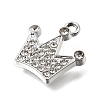 UV Plating Alloy Crystal Rhinestone Pendants RB-CBAD37D-34P-2