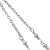 304 Stainless Steel Cable Chain Ball Link Chain Bracelet Making AJEW-JB01458-02-4