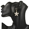 Brass Seed Glass Beads Leverback Earrings EJEW-MZ00759-01-2