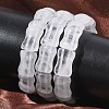 Bamboo Natural Quartz Crystal Beads Stretch Bracelets for Women Men BJEW-K304-01L-1