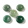 Natural Green Aventurine Chinese Safety Buckle Pendants G-B192-02B-1