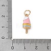 Alloy with Enamel Pendants AL-CBAE186-01G-01-3