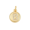 Brass Micro Pave Clear Cubic Zirconia Charms CU-CBA56CE-12G-B-1