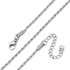 10Pcs 2MM 304 Stainless Steel Rope Chain Necklaces NJEW-G203-08P-4