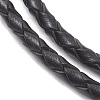 3MM Round Braided Leather Bracelet Making AJEW-JB01541-4
