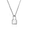 Stainless Steel Padlock Pendant Necklace for Women JX6523-2-1