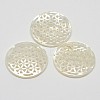 Natural Mother of Pearl Shell Pendants SSHEL-L002-18-2