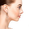 6 Pairs 6 Style Crystal Rhinestone Big Hoop Earrings EJEW-FI0001-35-6