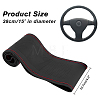 Microfiber Leather & Nylon DIY Hand Sewing Steering Wheel Cover FIND-FH0006-64B-2