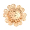Brass Bead Caps KK-C167-03C-G-1