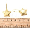 Star Brass Dangle Earrings EJEW-B132-05G-5