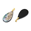 Natural Paua Shell/Abalone Shell Pendants PALLOY-JF05570-2