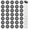 40 Sets Alloy Coin Screw Rivet FIND-PH0060-32AS-1