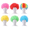 6Pcs 6 Styles Afro Wig Cap for Halloween DIY-WR0005-37-1