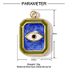304 Stainless Steel Enamel Charms STAS-OY001-93G-2