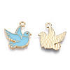 Alloy Enamel Bird Pendants PALLOY-N170-009-NR-2