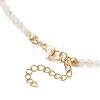Alloy Enamel Bee Pendant Natural Citrine & Dyed Yellow Agate Faceted Round Beaded Necklaces NJEW-JN05735-5