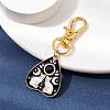 Alloy Enamel Heart Pendant Decorations HJEW-JM01592-01-2