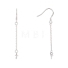 925 Sterling Silver Earring Hooks Findings STER-I014-26S-2