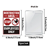 5Pcs Waterproof PVC Warning Sign Stickers DIY-WH0237-027-2