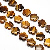 Natural Tiger Eye Flower Beads Strands G-L241A-04A-1