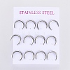 304 Stainless Steel Stud Earrings EJEW-I235-05P-2