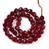 Dyed Natural White Jade Beads Strands G-T139-8mm-46N-3