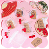 30Pcs Camellia Resin & Zinc Alloy Keychains KEYC-DR0001-24-5