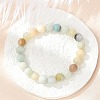 Natural Flower Amazonite Beads Stretch Bracelets BJEW-F380-01-B09-5