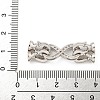 925 Sterling Silver Micro Pave Clear Cubic Zirconia Fold Over Clasps STER-U001-09P-3