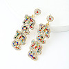 Mother's Day Alloy Rhinestone Dangle Stud Earrings WGC7371-02-1
