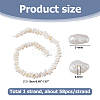 1 Strand Natural Keshi Pearl Cultured Freshwater Pearl Beads Strands PEAR-HS0001-26B-2