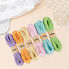 6 Bunldes 6 Colors Braided Polycotton Round Twine OCOR-CY0004-24A-7