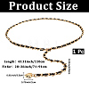 1Pc Alloy PU Leather Braided Waist Chains for Woman AJEW-CL0005-49B-2