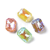 Faceted Glass Pointed Back Rhinestone Cabochons X-GLAA-L021-A02-1