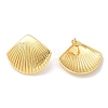 Brass Stud Earrings for Women EJEW-U036-01G-01-4