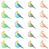 20Pcs 4 Colors Alloy Pendants ENAM-YW0009-44-1
