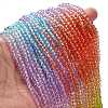 Transparent Painted Glass Beads Strands X1-DGLA-A034-T4mm-A12-2