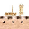 Brass Stud Earrings EJEW-P346-02B-G-5